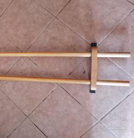 Asta in legno a muro Gonzagarredi per bambini