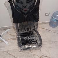 sedia da gaming Diablo   incompleta 