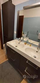 ELEGANTE MOBILE BAGNO IKEA DOPPIO LAVABO+COLONNA