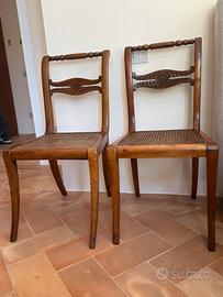 Sedie in paglia di vienna