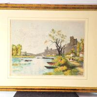 Dipinto tecnica mista, Quadro firmato, metà '900