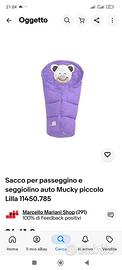 sacco a pelo per passeggino 