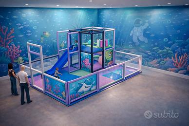 Mini Area giochi playground completa 6x4xh2,4mt