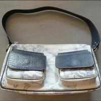 borsa viola/bianca Alviero Martini