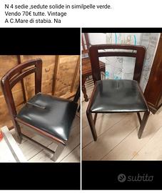 4 sedie anni 70"