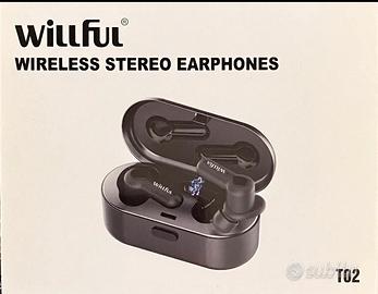 Auricolari wireless con custodia di ricarica