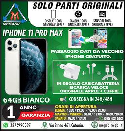 Iphone 11 pro max 64gb bianco - totalmente origina