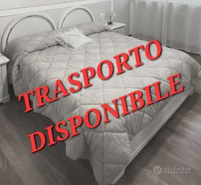 LETTO MATRIMONIALE BIANCO LACCATO - TRASPORTO OK !