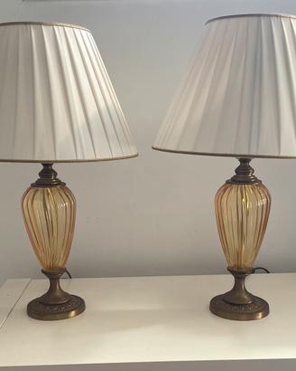 Coppia Lampade da Tavolo / Comodino Vintage