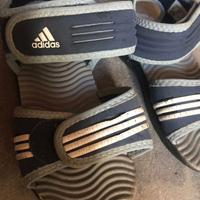 Sandali Adidas blu-azzurri, numero 25 per bambini