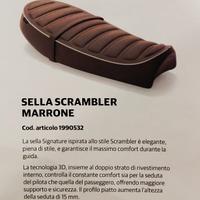 Sella scrambler marrone Royal enfield