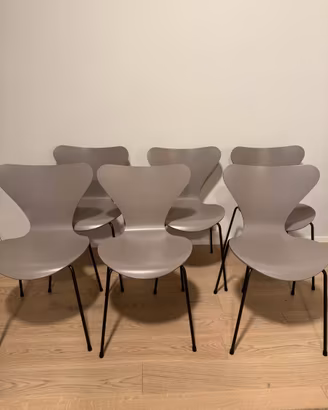 SET 6 Sedie Originali Fritz Hansen Series 7