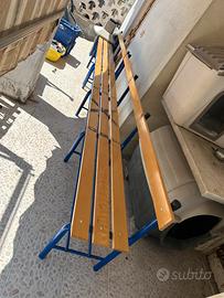 Panca spogliatoi panchine e poggiapiedi 2m e 3m