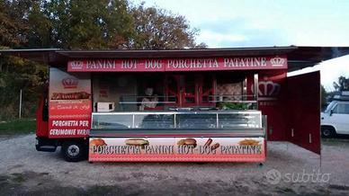 Eurocargo iveco 7514 paninoteca auto negozio