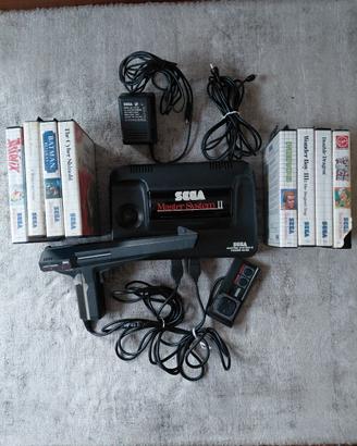 SEGA MASTER SYSTEM II – LOTTO COMPLETO + 8 GIOCHI 