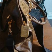 Borsa Borbonese vintage pelle e camoscio (O.P.)