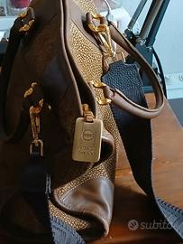 Borsa Borbonese vintage pelle e camoscio (O.P.)