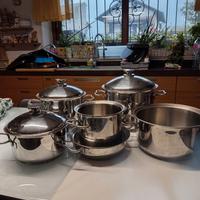 batteria di pentole 9 pezzi della Helene Cook