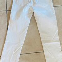 Jeans Zara Denim Bianco Cotone Stretch -