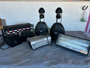 Attrezzatura Luci Scanner Macchina del fumo strobo