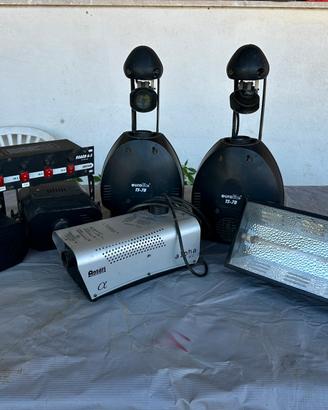 Attrezzatura Luci Scanner Macchina del fumo strobo