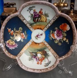 Porcellana meissen epoca 1700 timbro Reale 14x13cm