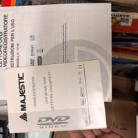 Lettore videocassette lg e lettore dvd Majestic