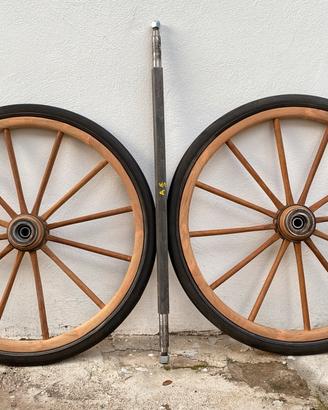 Ruote in legno per Carretto gelati d’epoca