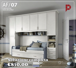 Cameretta a ponte +reti a doghe incluse Ap 093