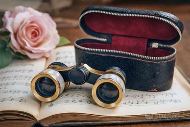 Binocolo teatro vintage Pallas con custodia