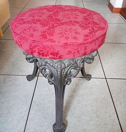 sgabello ghisa imbottito