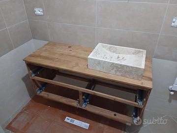 mobile bagno in legno