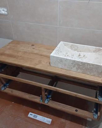 mobile bagno in legno