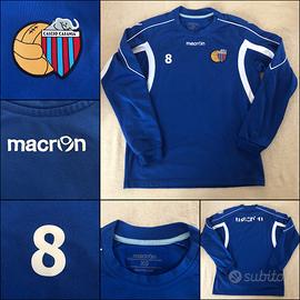 FELPA ALLENAMENTO CALCIO CATANIA MACRON TG XS N.8