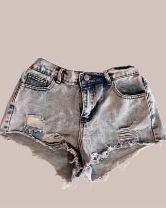 Pantaloncini shorts di jeans blu chiaro 14 anni