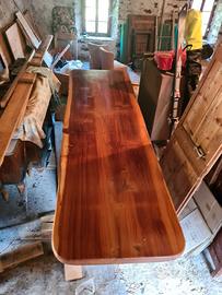 Tavolo legno massello 310x90cm. Spessore 8 Cm