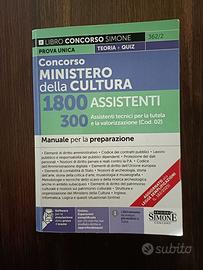 Libro concorso Ministero Cultura 300 Assistenti tc