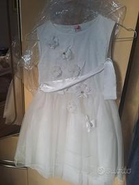 Abitino  elegante bianco da bambina 