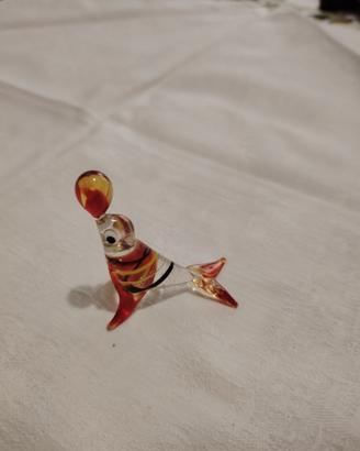 Foca con palle vetro di murano
