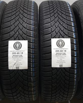 4 GOMME 205 60 18 BRIDGESTONE A61053