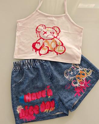 TOP + CALZONCINO ANNI 12 SHEIN