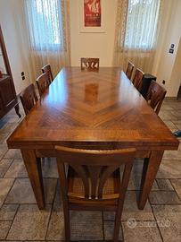 Soggiorno completo in legno massello