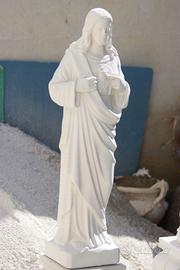 STATUA CUORE DI GESU' IN CEMENTO CM 83