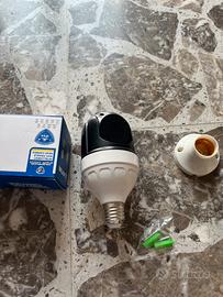 Telecamera WiFi 360° a Lampadina Jortan - Full HD