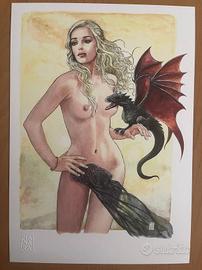 Milo Manara omaggio a Emilia Clarke