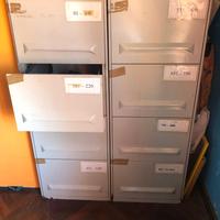Schedario metallico uso ufficio
