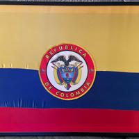 Bandiera COLOMBIA con cornice cm 77,5x57