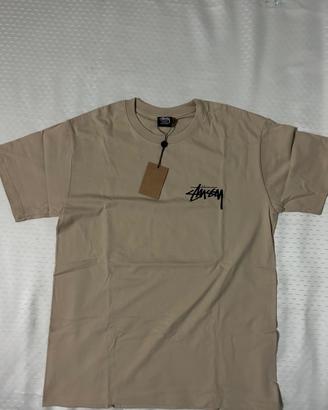 T-shirt Stussy Dice Beige  - Taglia S