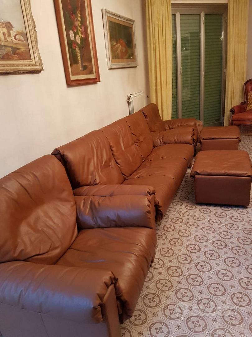 Vintage Divani Busnelli In Pelle Divano Modulare In Velluto Vintage (anni  '70), Busnelli Deesup