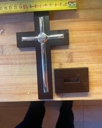 Croce con inserto in argento